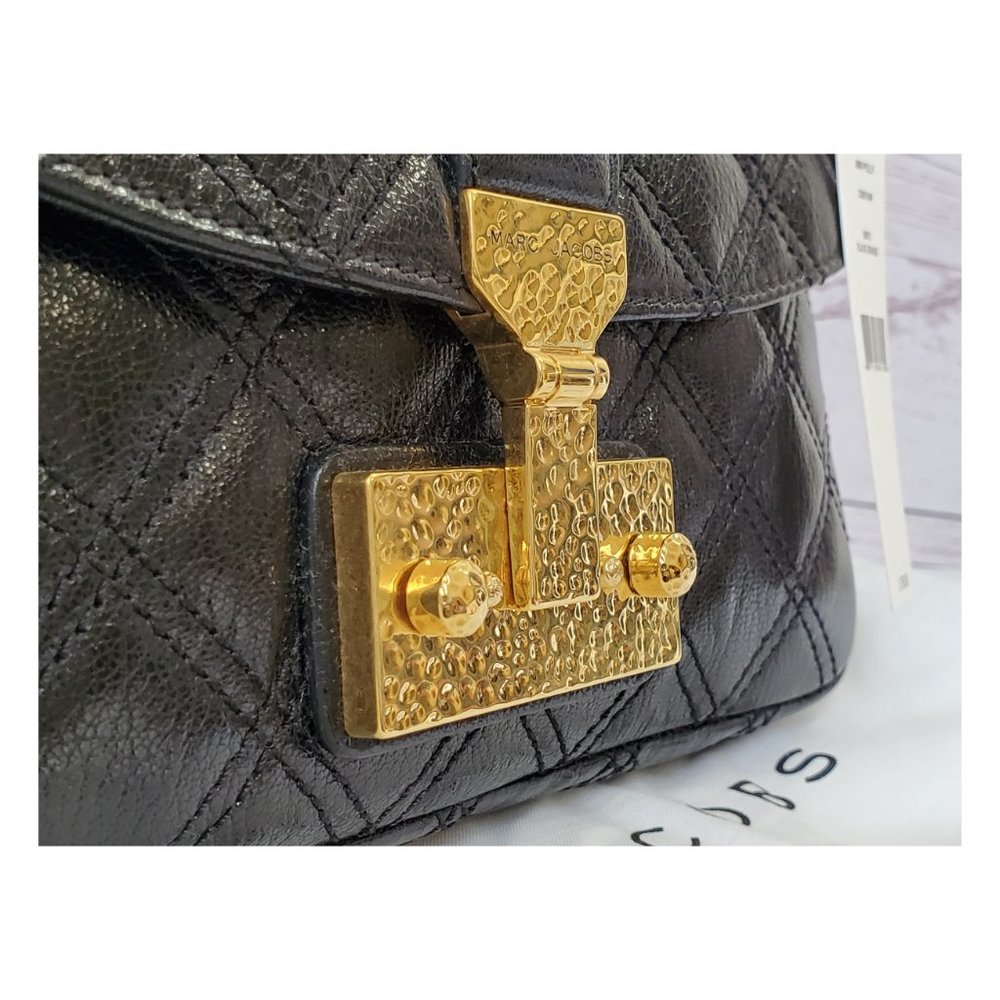 Marc Jacobs Mini Polly Quilted Shoulder Bag BLACK - Picture 9 of 11